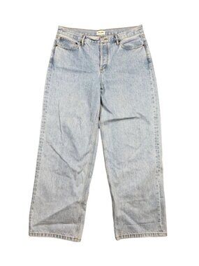 Still Here Everyday Jeans Size 32 Light Wash Straight Leg High Rise Denim USA